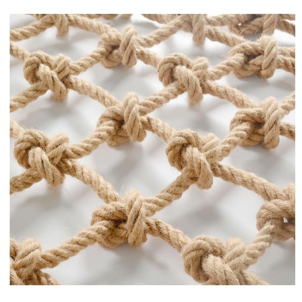 Children Climbing Frame Net, Rope Netting Cargo Playground Kids Child Rock Ladder Wall Hammock Tree House Playset Swingset(10mm-10cm,2x4m(6.56X13.12ft))