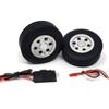 TYXTTGY RC Airplane Electric Brake with 2X 75/25mm Wheels (4/5/6mm Axle) for RC Model Fixed Wing Accessories(6mm) view 1