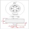TYXTTGY RC Airplane Electric Brake with 2X 75/25mm Wheels (4/5/6mm Axle) for RC Model Fixed Wing Accessories(6mm) view 4