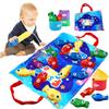 Cylazo Count Learning Montessori Toys for Toddlers 3 Year Old Cloth Toddler Fishing Game with Stacking Cups,Baby Toy 12-18 Months 1 2 Year Old Boy Girl Gifts (Fish) view 1