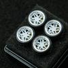 1/64 Wheels Compatible with Hot WheelsABS Injection Rubber Tires with Bearing Smooth Dynamic Wheels.(SMORCLUB-MF-G6) view 1