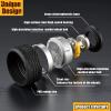 1/64 Wheels Compatible with Hot WheelsABS Injection Rubber Tires with Bearing Smooth Dynamic Wheels.(SMORCLUB-MF-G6) view 2