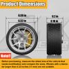 1/64 Wheels Compatible with Hot WheelsABS Injection Rubber Tires with Bearing Smooth Dynamic Wheels.(SMORCLUB-MF-G6) view 3