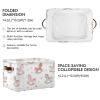 Wusikd Retro Storage Basket Set of 1 Large Fabric Horse Storage Baskets Bins Box Cube with Handles Collapsible Closet Shelf Clothes Organizer Basket for Nursery Bedroom view 3