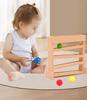 LLTCMAOYI Montessori Visual Tracking Teaching AIDS, Wooden Ball Rolling Track Kids's Toys view 2