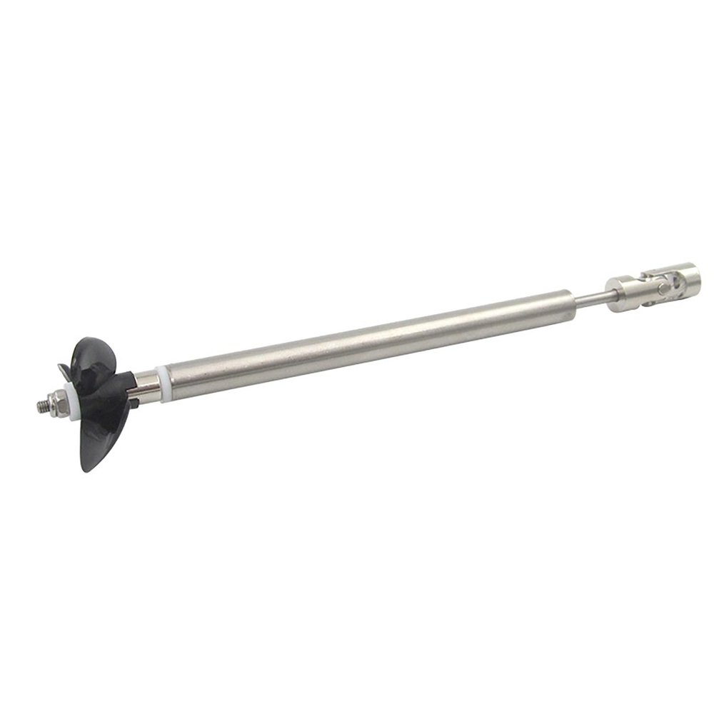 3mm Stainless Steel RC Boat Shaft Assembly Kit with 30mm 3-Blade Propeller Universal Joint and Flange Bearings for Model Ship DIY(5.00mm,30CM/25CM)