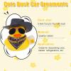 BOXOB 2pcs Rubber Beer Duck Car Ornaments, Cool Western Cowboy Ducks with Hat Sunglasses Scarf Yellow Rubber Ducky Car Dashboard Decorations Funny Accessories for Cars Decors, Cute Office Gifts view 2
