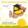 BOXOB 2pcs Rubber Beer Duck Car Ornaments, Cool Western Cowboy Ducks with Hat Sunglasses Scarf Yellow Rubber Ducky Car Dashboard Decorations Funny Accessories for Cars Decors, Cute Office Gifts view 4