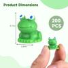 200 Pcs Mini Frog Garden Decor, Fairy Garden Accents, Resin Mini Frogs For Diy Terrarium, Playful Green Frogs For Creative Displays view 3