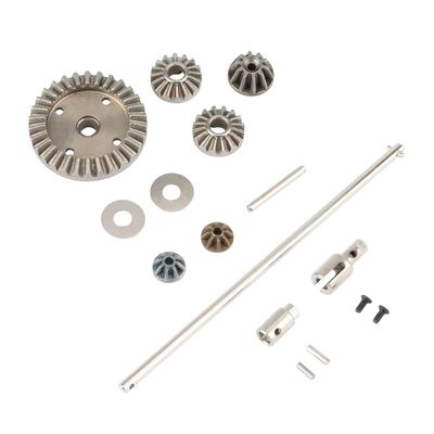 2 Set for HBX 16889 16889A 16890 16890A SG1601 RC Car Parts, Main Axie Drive Shaft & Differential Driving Gears