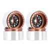 10mm Offset Deep Dish Carbon Fiber Aluminum 2.2" Beadlock Wheel Rim W2253 Compatible with 1 10 Scale RC Crawler Vehicles(W2253BO) view 1