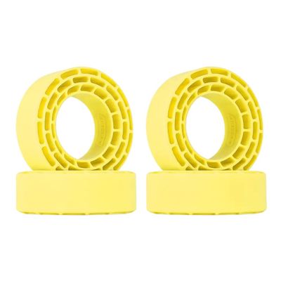 4pcs Rubber Inserts Compatible with 68-72mm 1.3 Inch Tires Compatible with Wheel Replacement Parts(Yellow)
