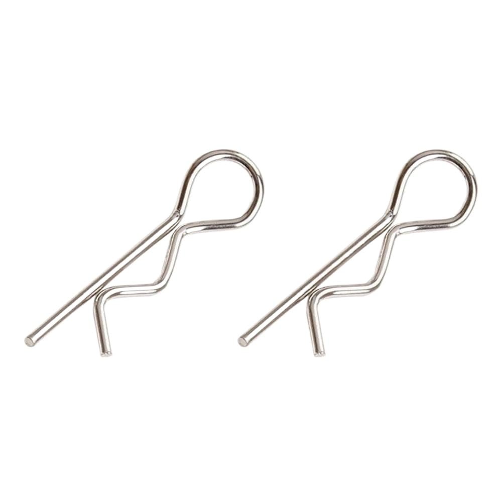 50Pcs Metal R Clips Pin Spare Parts Compatible with 1 10 Scale RC Model Cars Compatible with Various Brands
