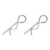50Pcs Metal R Clips Pin Spare Parts Compatible with 1 10 Scale RC Model Cars Compatible with Various Brands view 1
