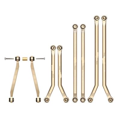 43g Heavy Brass Chassis 4 Links Set Compatible with 1 24 Scale RC Crawler Cars Fits SCX24 Models Works with Power Wagon Style Vehicles