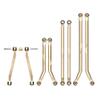 43g Heavy Brass Chassis 4 Links Set Compatible with 1 24 Scale RC Crawler Cars Fits SCX24 Models Works with Power Wagon Style Vehicles view 1