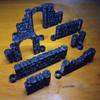 60 Piece Hinged Modular Dungeon Terrain Set. Black Stone Walls. Tabletop Gaming Accessories for D&D and Pathfinder view 4