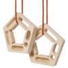 BKNROIHB 2PACK Climbing Hangboard Rock Climbing Training,Rock Climbing Fingerboard, Wooden Climbing Board Trainer for Strengthen Fingers and Grip view 1