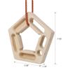 BKNROIHB 2PACK Climbing Hangboard Rock Climbing Training,Rock Climbing Fingerboard, Wooden Climbing Board Trainer for Strengthen Fingers and Grip view 2