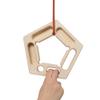 BKNROIHB 2PACK Climbing Hangboard Rock Climbing Training,Rock Climbing Fingerboard, Wooden Climbing Board Trainer for Strengthen Fingers and Grip view 4