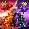 GobiDex Dinosaur Toys Magnetic Tiles Lava Cave Dinosaur World Set - Magnetic Building Blocks for Kids 3-5 5-7 Girls Boys Toys Age 4-6 6-8, STEM Sensory Toddler Birthday Gifts for 3+ Year Old Kids Toy view 2