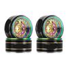 39g Black Coating Brass 1.0 Inch Beadlock Wheel Rims Compatible with 1/24 1/18 Scale RC Crawler Cars Fits SCX24 AX24 Models Part Number W1008(4PCS W1008RW) view 1