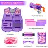 Kids Tactical Vest Kit for Nerf-Tactical Guns Vest Set for Girls Toys Gifts 8-12 Years Old -Easter Basket Stuffers Gifts for 6-10 Year Old Girls view 2