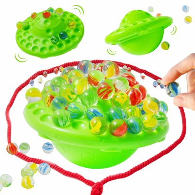 CUUCTGDA Marble Balance Game for Kids & Adults,60 Colorful Marbles with Storage,Fun Family Party Game for 1-4 Players,Improves Hand-Eye Coordination,Great Gift for Birthdays & Holidays