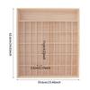 23x24 Wall Mount Wooden Display Shelves Rack for Action Figures - 50 Small Compartments, Acrylic Door, Pine Wood Shelf for Collectibles, Toys, Mini POPs - Dust-Proof Wall Storage & Home Decor view 3