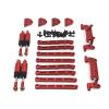 RC Repair Parts Compatible with MN for MN168 for MN78 1/12 RC for Model Car Parts Metal Upgraded Suspension Rod Rod for Seat Suspension Frame(Red) view 1