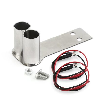 Compatible with Redcat for HPI for Tamiya D4 D5 for Kyosho Metal Exhaust Pipe Tail Throat with Light 1/10 RC for Racing Drift Car RC Car Accessories(A)