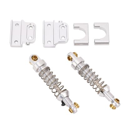 Funien 2 Pcs Rear RC, Aluminum Alloy Upgrade Your RC Car, Lightweight Design, Easy Replacement, for MN82 LC79 MN78 1/12, Crafted from Premium Aluminum Alloy, Compatible Ensuring (Silver)