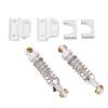 Funien 2 Pcs Rear RC, Aluminum Alloy Upgrade Your RC Car, Lightweight Design, Easy Replacement, for MN82 LC79 MN78 1/12, Crafted from Premium Aluminum Alloy, Compatible Ensuring (Silver) view 1