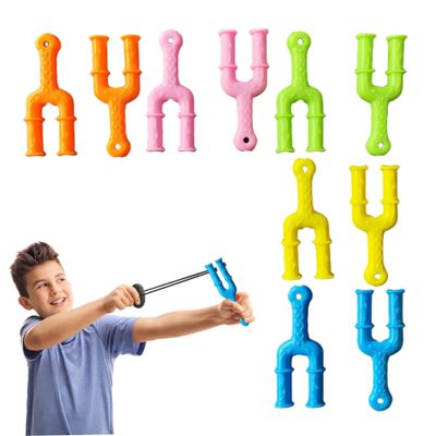 10Pcs Rubber Band Bracelet Kit, Plastic Rubber Band Bracelet Connectors, Y Shaped Kids Sling Shot for Children, Adults