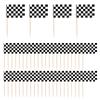 100 Pack Checkered Racing Flag Toothpicks - Checkered Flag Decorations for Cupcakes, Party Platters, Sports Themed Events view 1