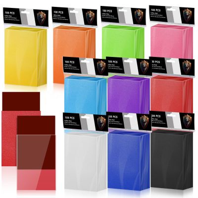 1000 Counts Card Sleeves for Trading Cards,10 Colors Deck Card Sleeve,Soft Matte Standard Size Card Protectors for MTG,Football Card,Sports Cards,TCG Playing Game Cards (10Colors)