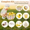 Kids Gardening Tool Set 18PCS Kids Toddler Gardening Set Includes Tote Bag Watering Can Apron Hat Rake Shovel Spoon Gloves Plant Pots and Labels, Outdoor Toys Gift for Boys Girls (Yellow) view 3
