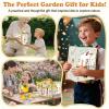 Kids Gardening Tool Set 18PCS Kids Toddler Gardening Set Includes Tote Bag Watering Can Apron Hat Rake Shovel Spoon Gloves Plant Pots and Labels, Outdoor Toys Gift for Boys Girls (Yellow) view 4