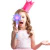 SEWACC Light Up Snowflake Wand, LED Glow Stick, Princess Theme Cosplay Prop for Kids, Halloween Party Favors, Christmas Decoration, 12.59 Inch view 3