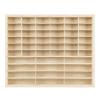 1:64 Scale Toy Car Display Case Organizer Storage, Wooden Wheel Rack Wall Mounted with 48 Compartments, Stylish Diecast Car Display Rack for Toy Car, Collectibles, Figurines (58.5x5x47.5cm) view 1