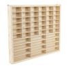 1:64 Scale Toy Car Display Case Organizer Storage, Wooden Wheel Rack Wall Mounted with 48 Compartments, Stylish Diecast Car Display Rack for Toy Car, Collectibles, Figurines (58.5x5x47.5cm) view 2