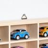 1:64 Scale Toy Car Display Case Organizer Storage, Wooden Wheel Rack Wall Mounted with 48 Compartments, Stylish Diecast Car Display Rack for Toy Car, Collectibles, Figurines (58.5x5x47.5cm) view 4