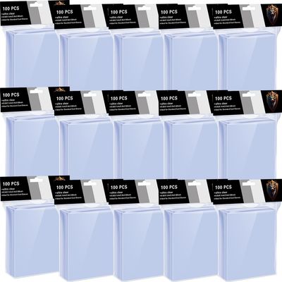 1500 Counts Card Sleeves for Trading Cards,Soft Penny Card Sleeves,Clear Plastic Standard Size Card Protectors for MTG, TCG,Sports Collectibles (Basketball, Baseball, Football)(1500)