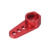 MECCANIXITY 3pcs Aluminum Alloy 1/18 25T Steering Servo Arm Horn Red for DIY RC Car/Boat/Airplane Boat Accessories view 4