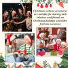 Civaner 12 Pcs Christmas Jingle Bells Necklaces Christmas Tinsel Necklaces Accessories Red Green White Yellow Ribbons Ornament Party Accessories Supplies for Adults Xmas Holiday Jewelry Gift view 4