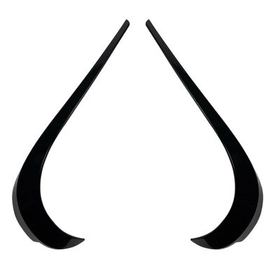2Pcs Black Car Front Bumper Spoiler Lip Splitter Trim ABS For Mercedes For Benz For GLA-Class GLA220 250 X156 2017 2018 2019