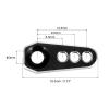 MECCANIXITY 3pcs Aluminum Alloy 1/18 25T Steering Servo Arm Horn Black for DIY RC Car/Boat/Airplane Boat Accessories view 2