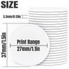200-1000 Custom Plastic Poker Chips, Drink Token Chips Personalized Double Sided Full Color Printing with Logo Image Text, Custom Tokens for Bar, Party, Business Cards and Promotions (White) view 2