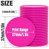200-1000 Custom Plastic Poker Chips, Drink Token Chips Personalized Double Sided Full Color Printing with Logo Image Text, Custom Tokens for Bar, Party, Business Cards and Promotions (Rose Red) view 2
