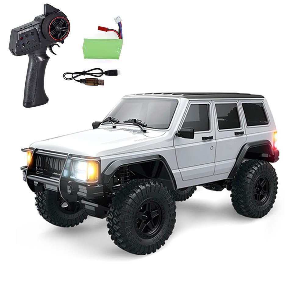 TOUCAN RC HOBBY Plastic 1/18 AWD RC Rock Crawler Car 2.4G Radio Controlled Off Road Vehicle Brushed Motor 12KM/H Speed Model for Adult